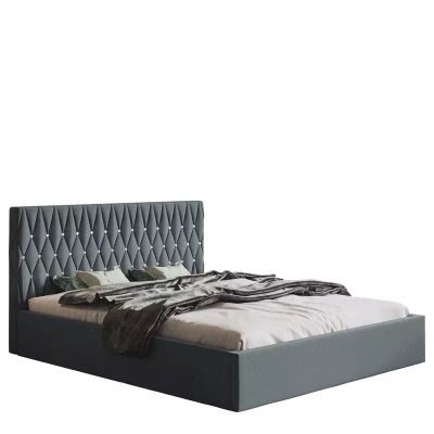 Nowoczesne łóżko 120x200 cm tapicerowane PROVO