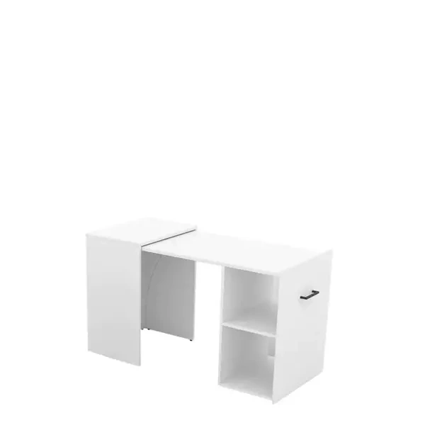 Białe biurko składane 132 cm SEMARENO