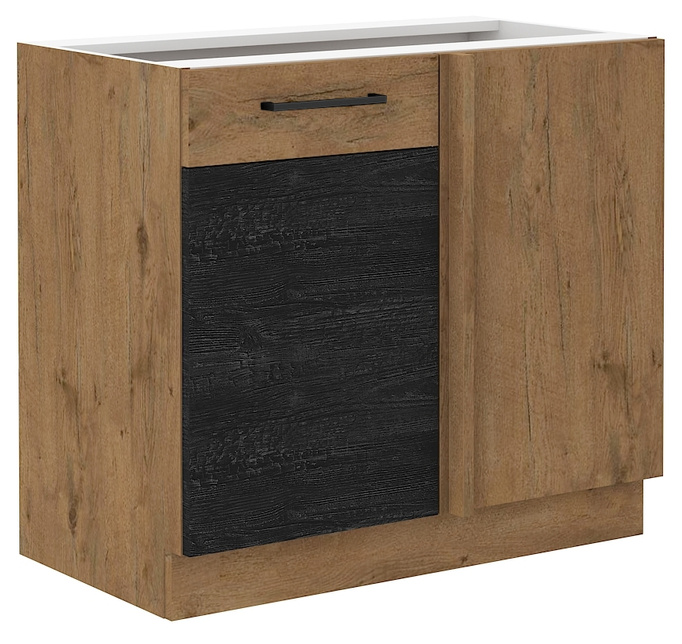 Narożna szafka kuchenna 105 cm VIKI ciemne drewno