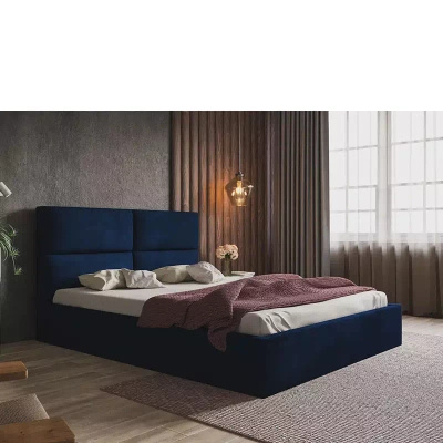 Łóżko 120x200 cm tapicerowane PLESON szare