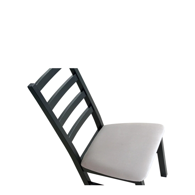 Duży nowoczesny stół rozkładany z drewnianymi krzesłami MERRIE