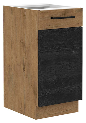 Stojąca szafka kuchenna 40 cm VIKI ciemne drewno