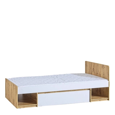 Młodzieżowe łóżko z pojemnikiem na pościel 90x195 cm ANETT
