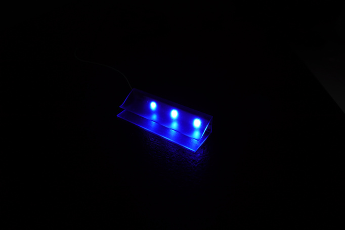 Oświetlenie LED 2 Klipy niebieskie
