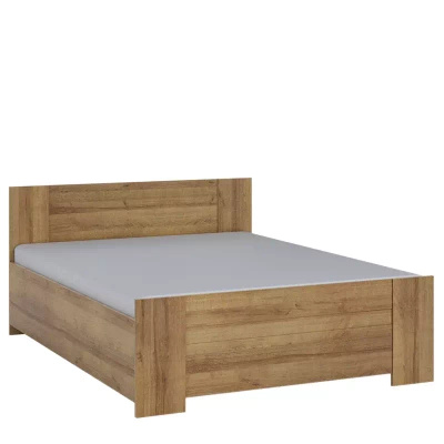 Nowoczesne łóżko do sypialni 160x200 Dąb złoty BELLA