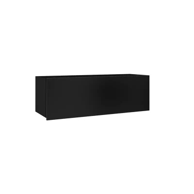 Półka wisząca pozioma 105 cm czarny połysk MODERN