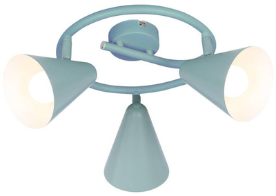 Lampa sufitowa spirala 3X40W E14 szary mat AMOR 