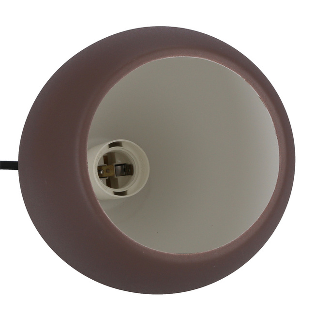 Lampa wisząca brązowa metal / drewno E27 Flen 