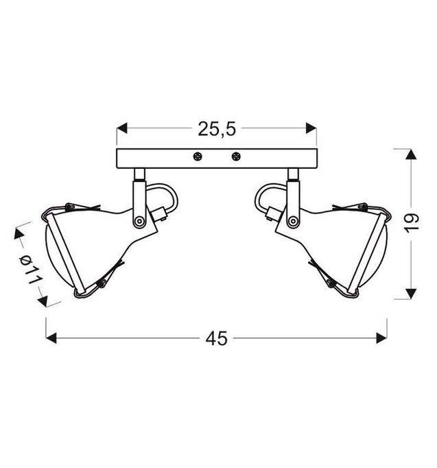 Lampa Ścienna Crodo Listwa E14 Szary